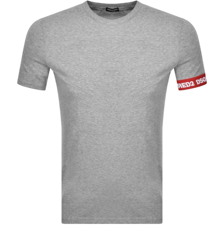 Alternative Image for ProductDSQUARED2 Logo Sleeve Short Sleeved T Shirt Grey1